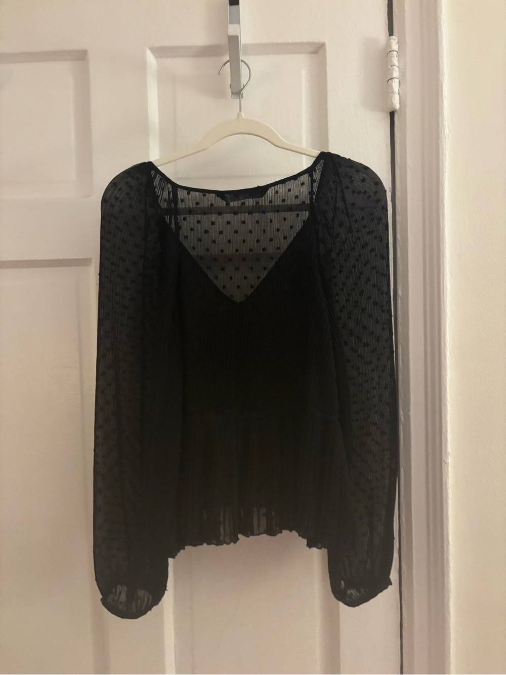 Zara Ruffle Dot Blouse - Picture 3 of 4